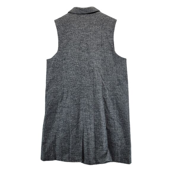 J Mclaughlin Cate Vest Size Large Tunic Blazer Black White Houndstooth Wool NEW - Picture 5 of 11